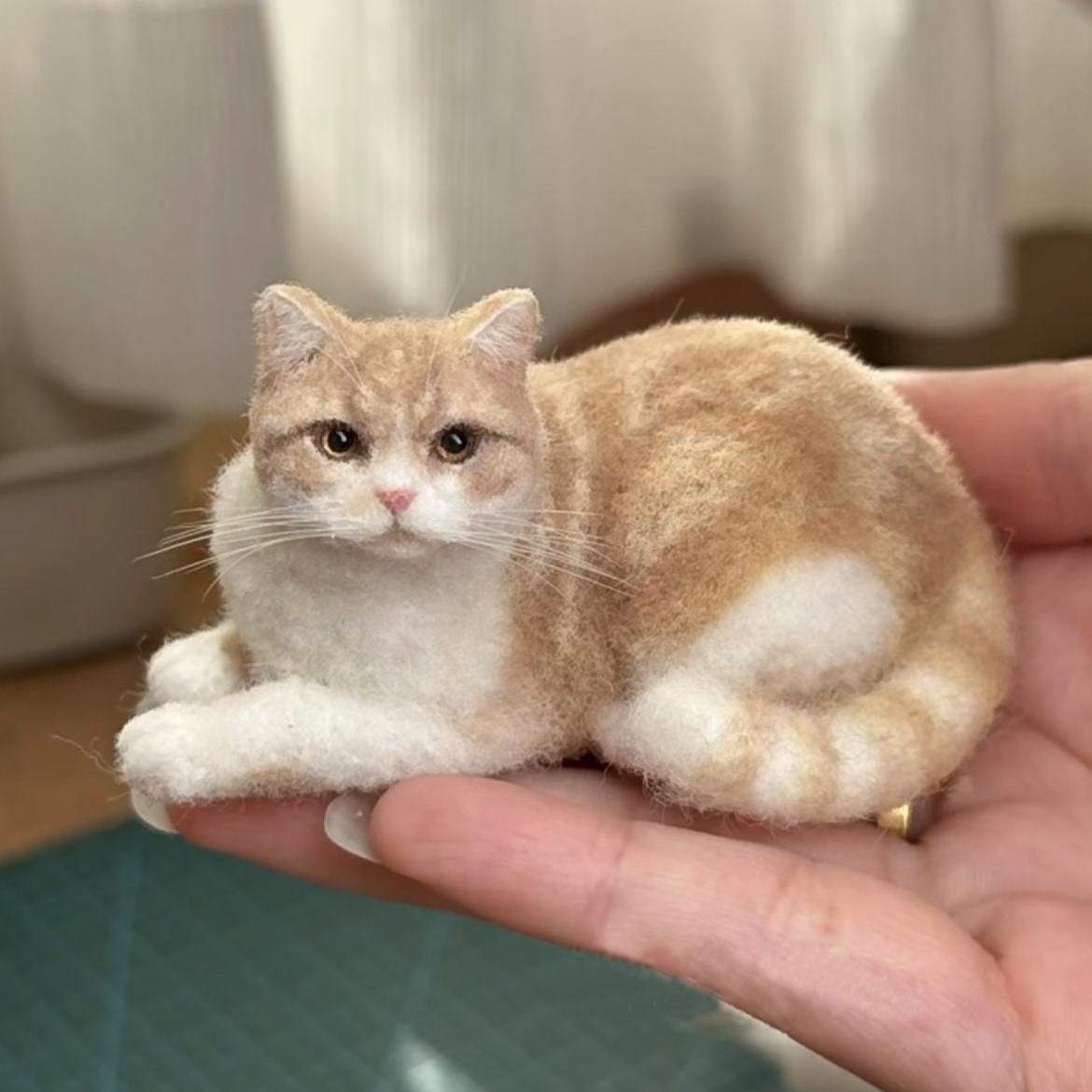 Wool Felt Cat Portraits