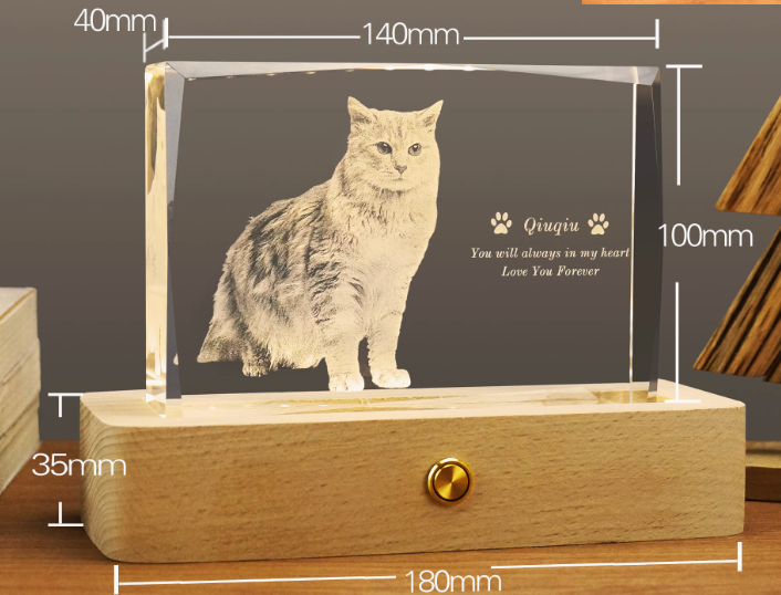 Custom Pet Crystal Lamps