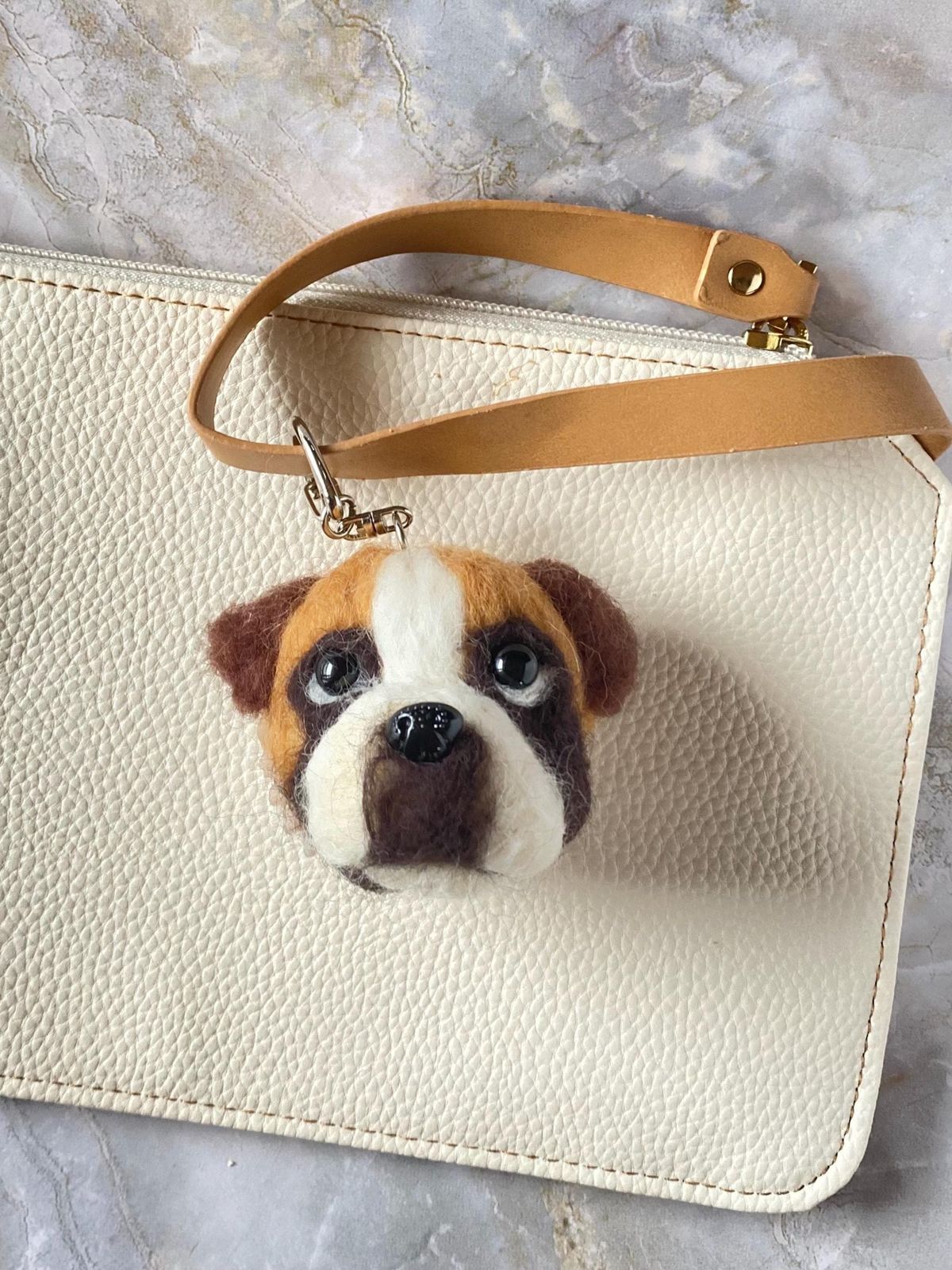 Wool Felt Keychain, A cute charm for my bag