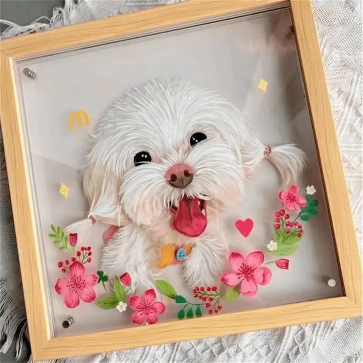 Floating Memory Gallery - Layered Acrylic Pet Portraits