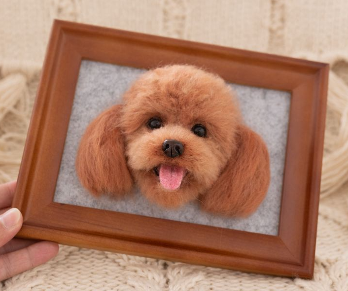 How to Commission a Custom Wool Felt Dog Portrait Online