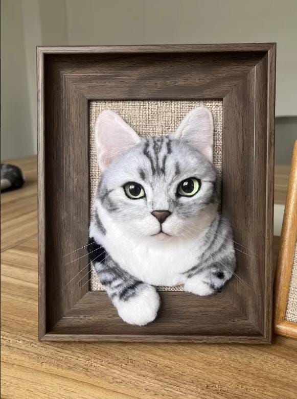 Custom Pet Wool Felt Photo Frame