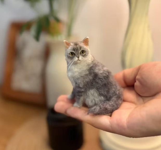 Pet Memorial Gifts, Custom Pet Wool Felt Portraits