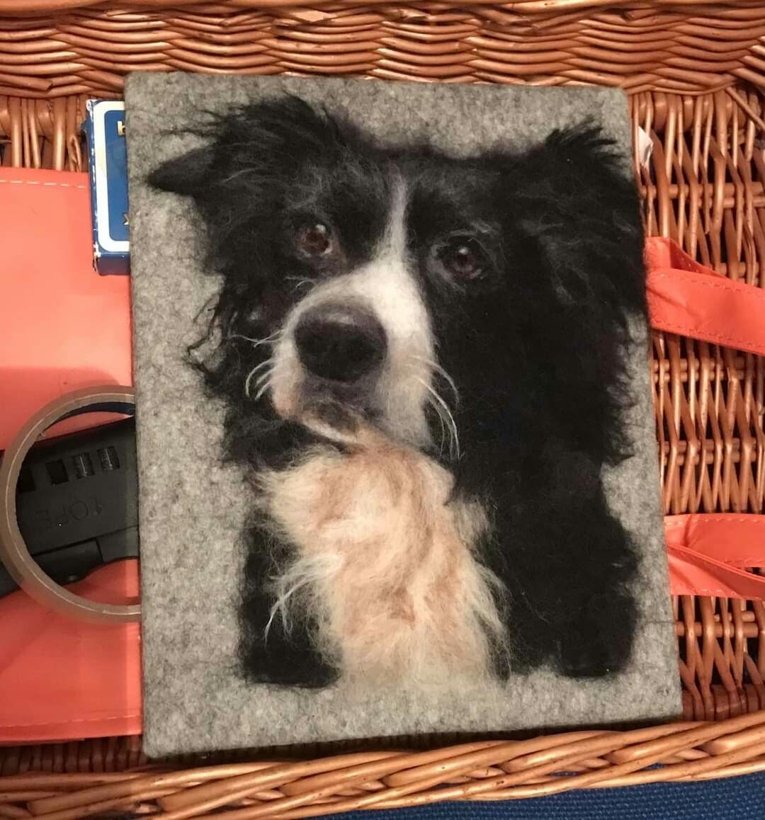 Custom pet wool felt portraits, the perfect keepsake gift