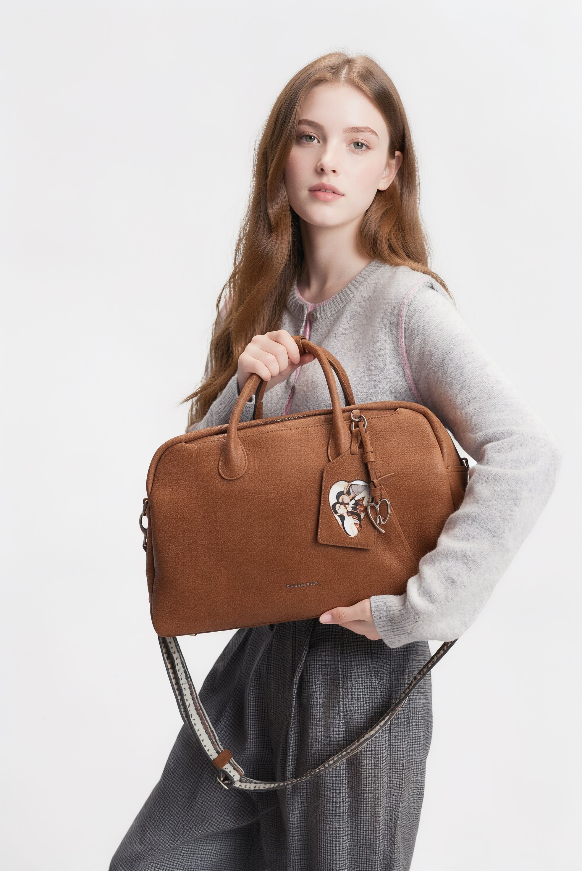 top-grain leather bag