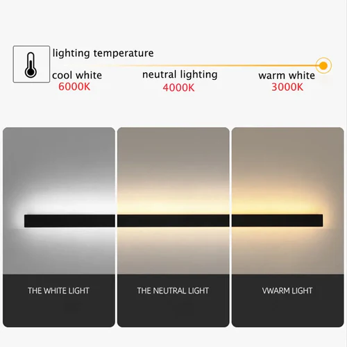 Modern Linear Outdoor Wall Lamp Garden Balcony Waterproof