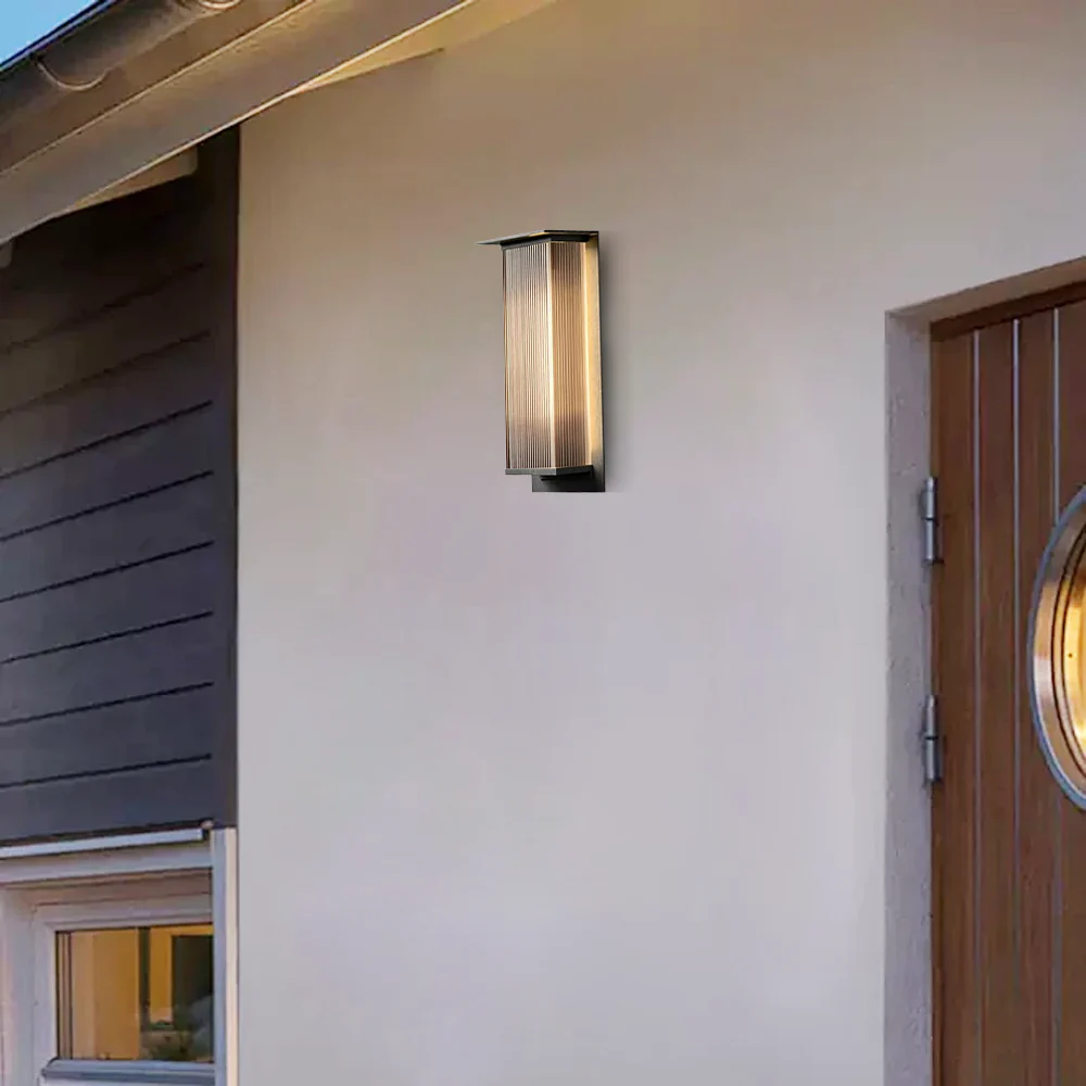 Industrial Outdoor Wall Lamp Garden Rectangular Waterproof
