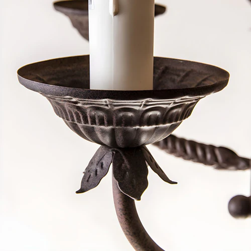 Industrial Easter Candle Metal Chandelier 6/8/12 Light Dining Room