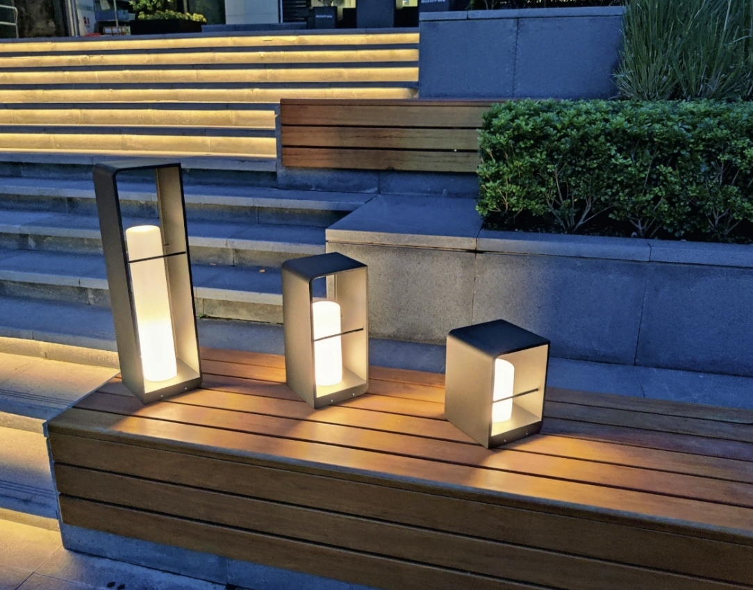 Modern Outdoor Floor Lamp Garden IP65 Waterproof Candle
