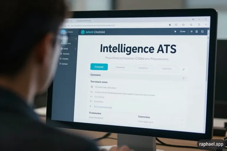 a man using modern ATS tools with his working computer