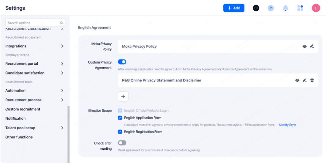 applicant tracking system