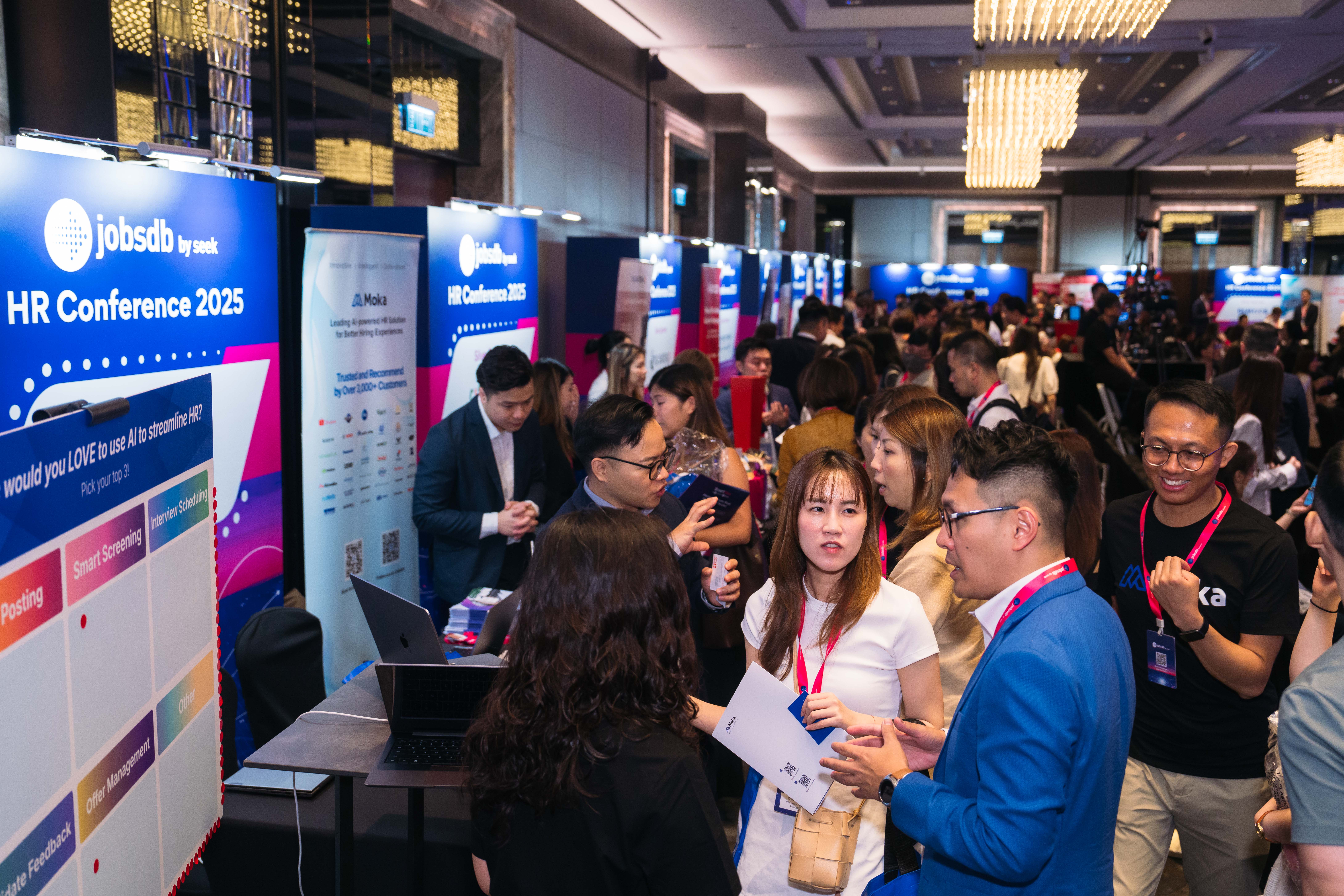 MokaHR debuts AI-driven recruitment at JobsDB HR Conference 2025 in Hong Kong.