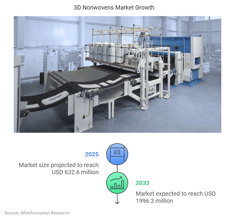 3d Nonwovens Market Size