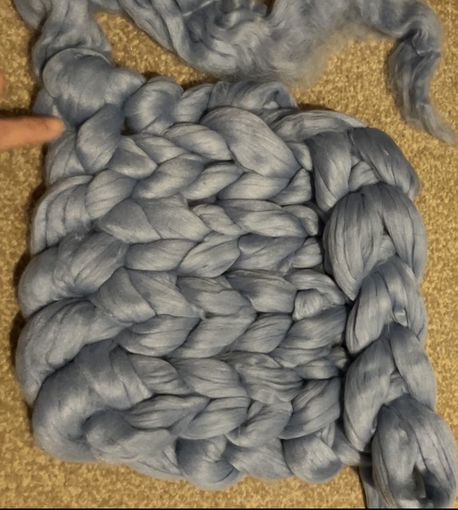 no needles knitting