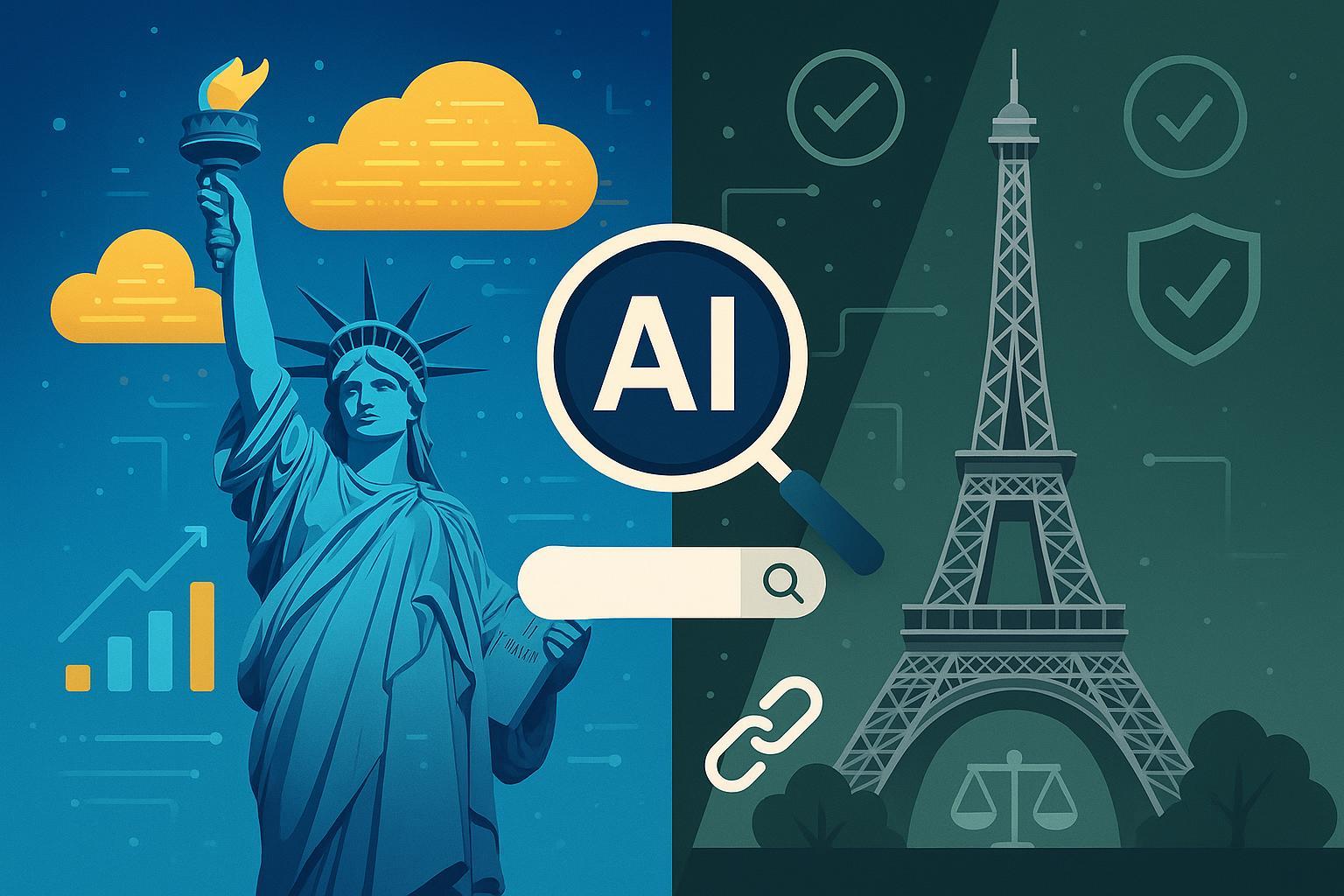 U.S. vs. Europe AI Search Adoption 2024: Strategy & Compliance Guide Post feature image