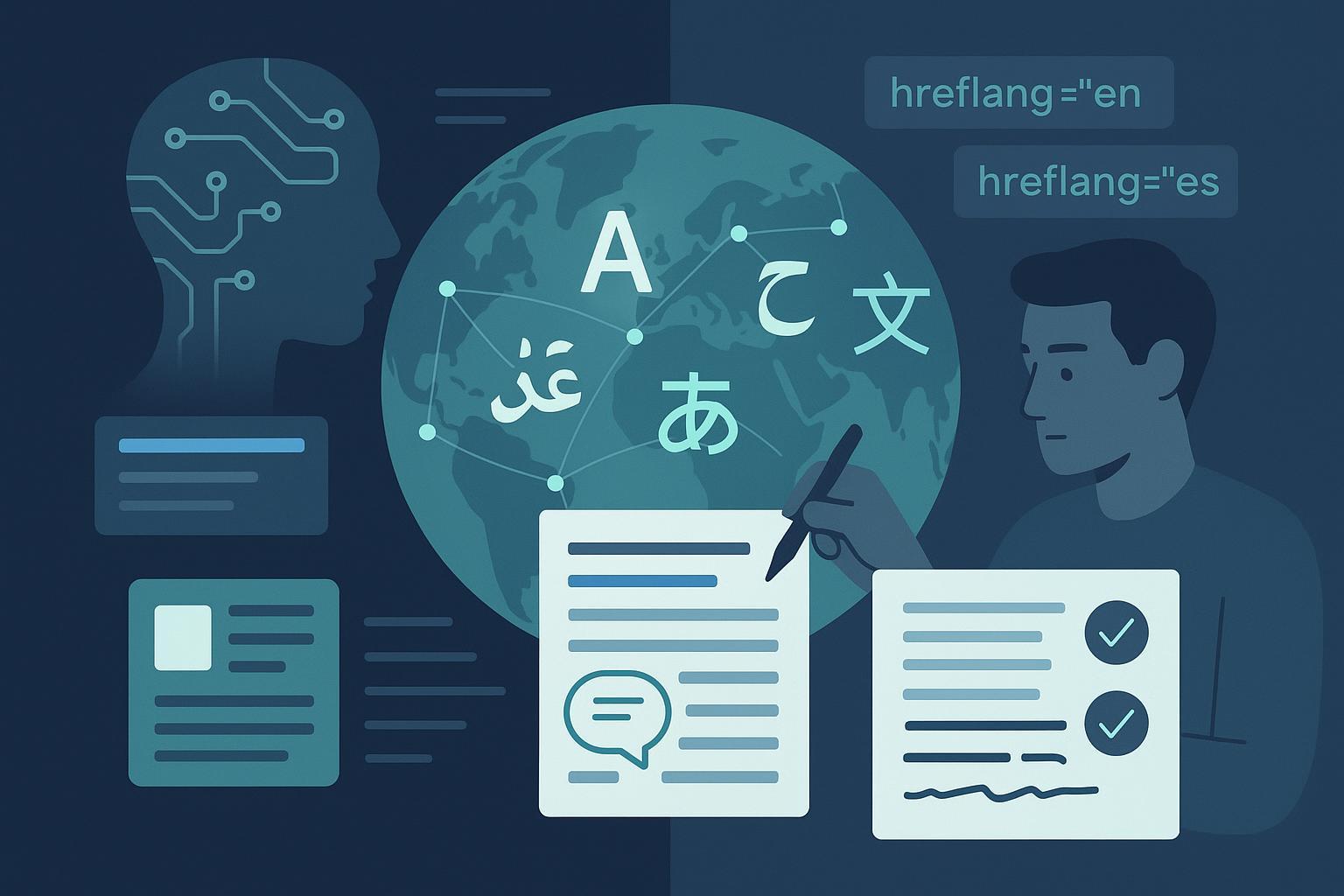 Best Practices for Hybrid AI-Human Editorial in Multilingual SaaS Content Post feature image