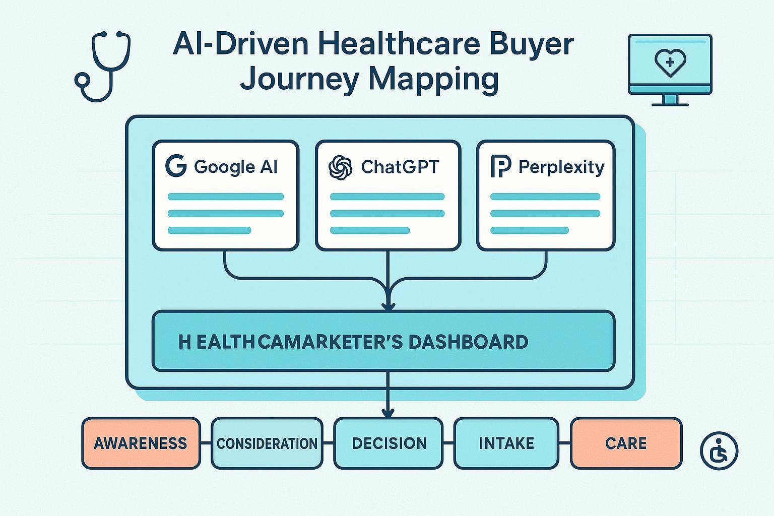 AI-Search Buyer Journey Mapping for Healthcare: Best Practices