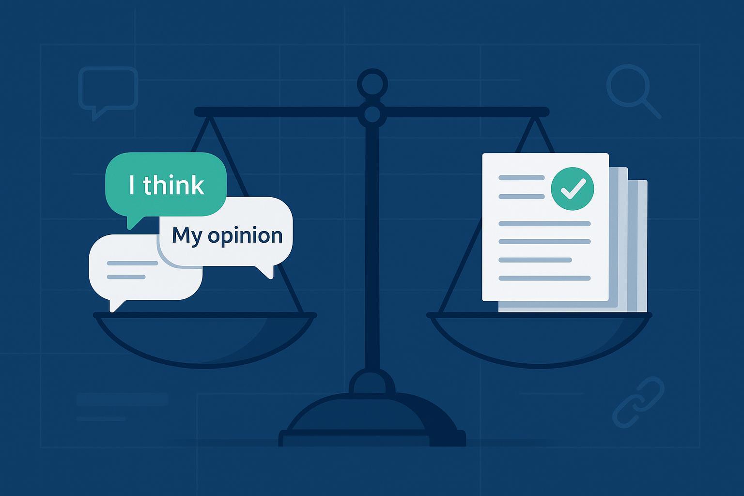 How AI Evaluates Opinion-Based Content Accurately