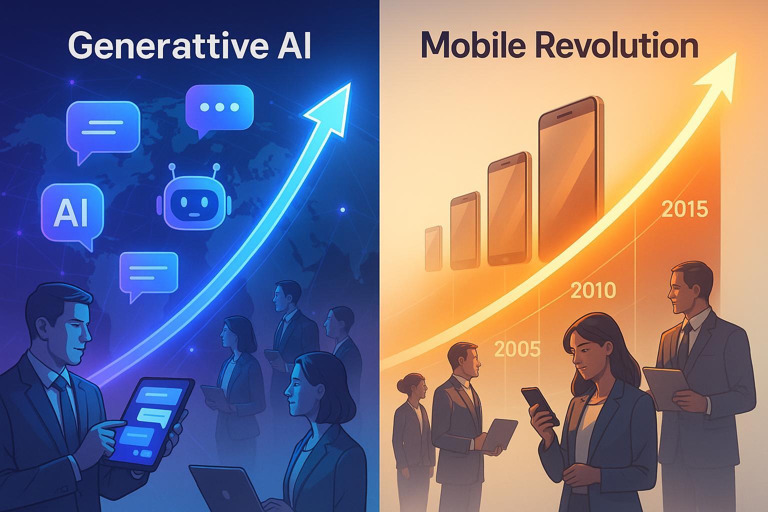 Generative AI Adoption vs Mobile Revolution: 2025 Growth & Brand Strategies Post feature image