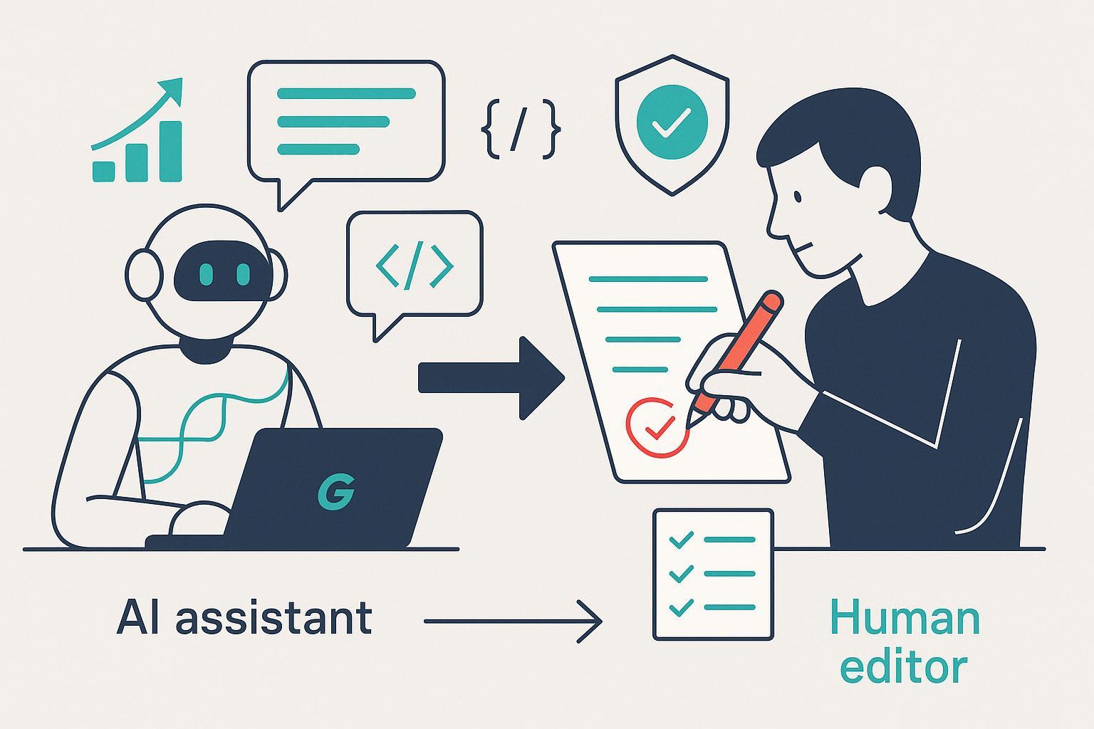 Best Practices: Blending AI & Human Oversight for Authentic SEO Content (2025) Post feature image