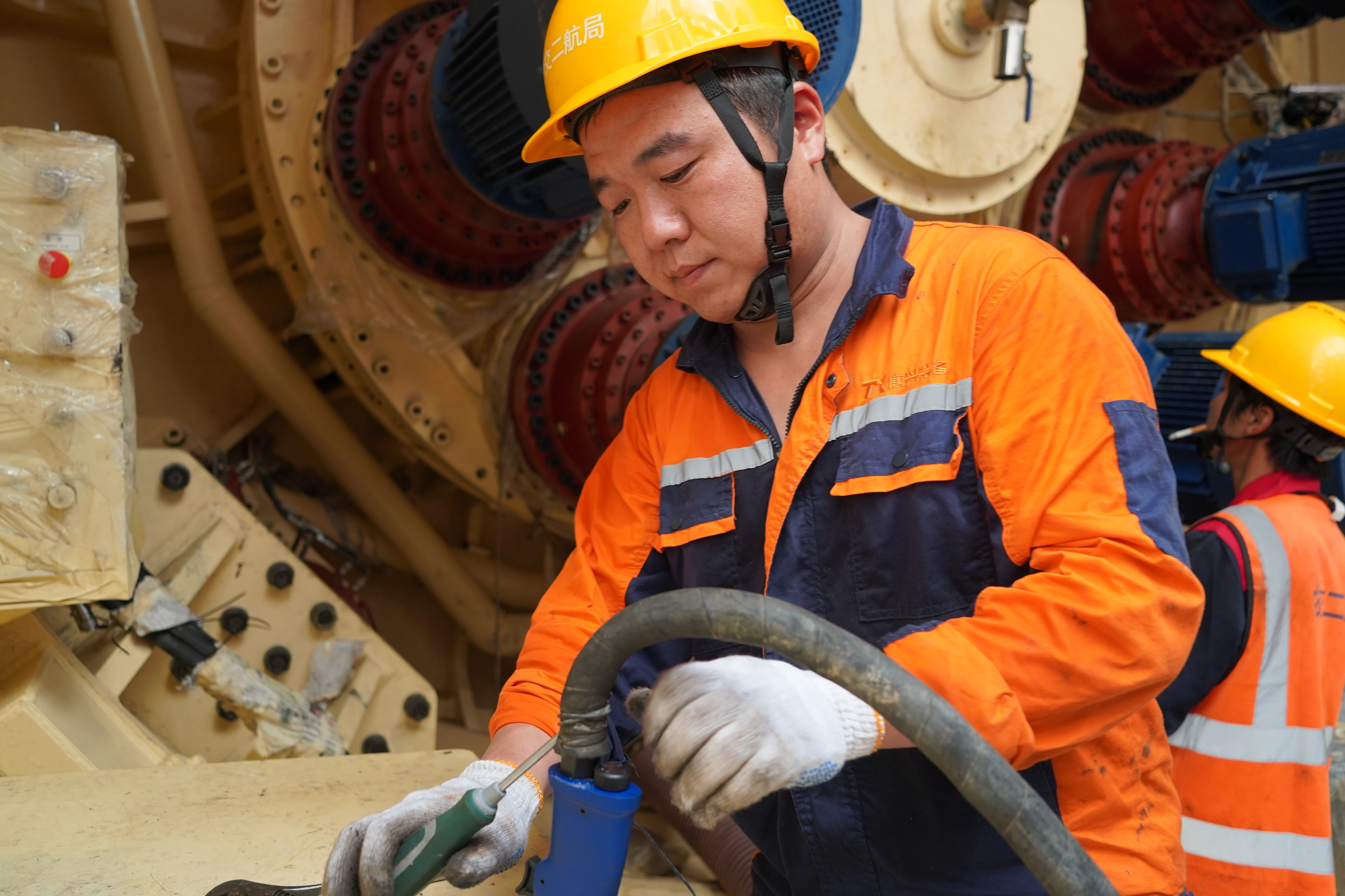 A TBM tunnel needs thrust balance under strict settlement limits