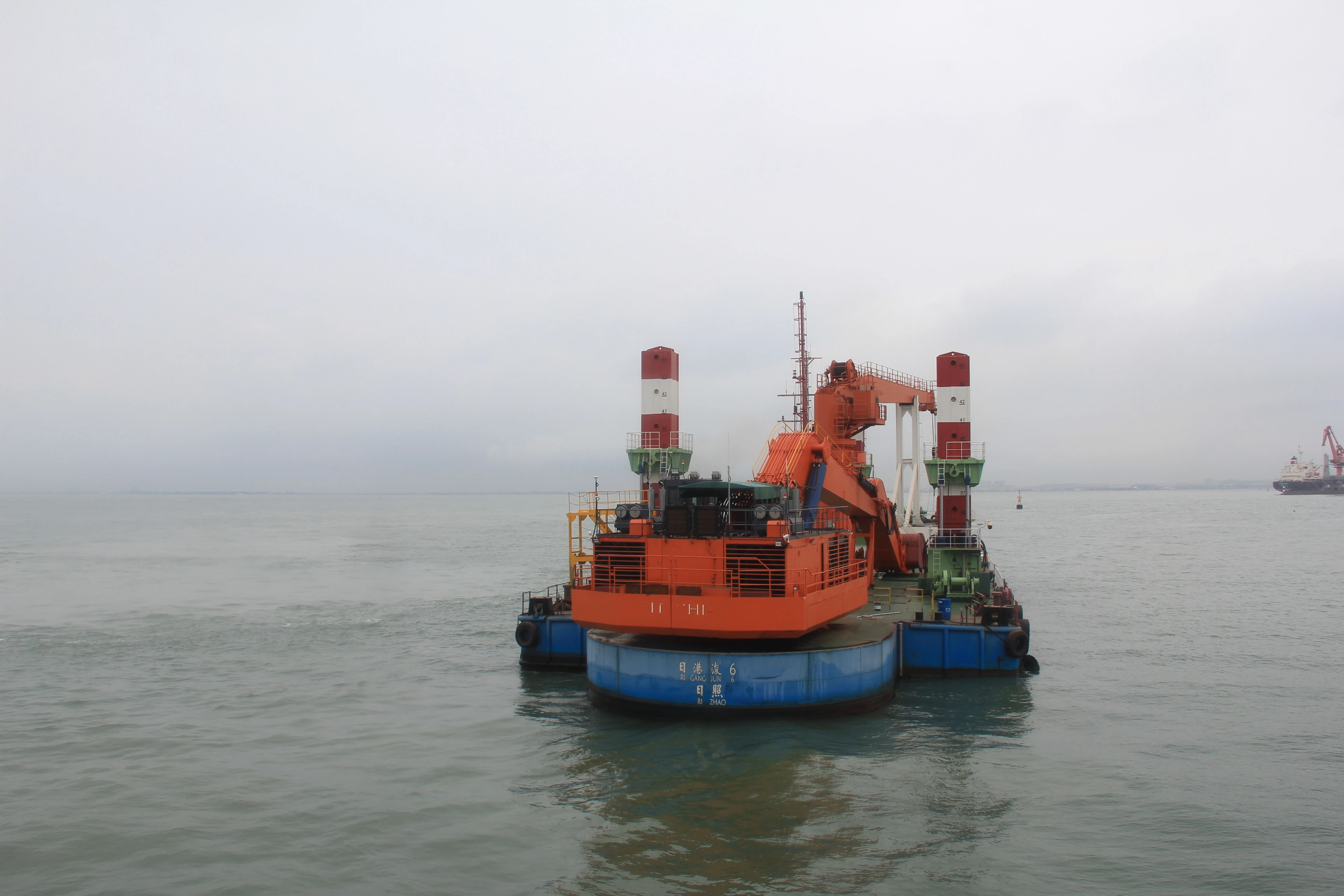 Blind-spot sensing on a port crane cuts near misses