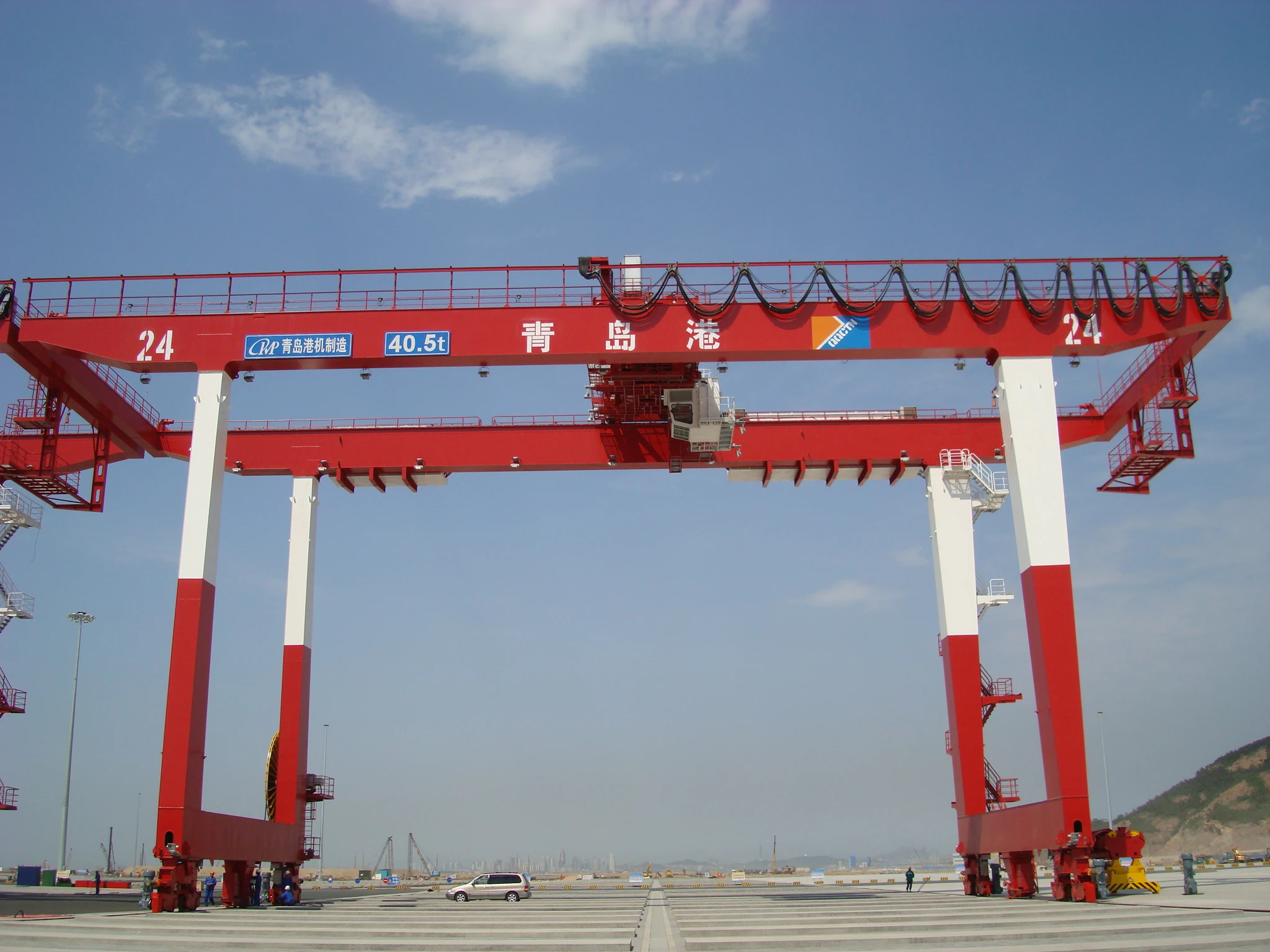 How container crane: auto positioning that boosts mph