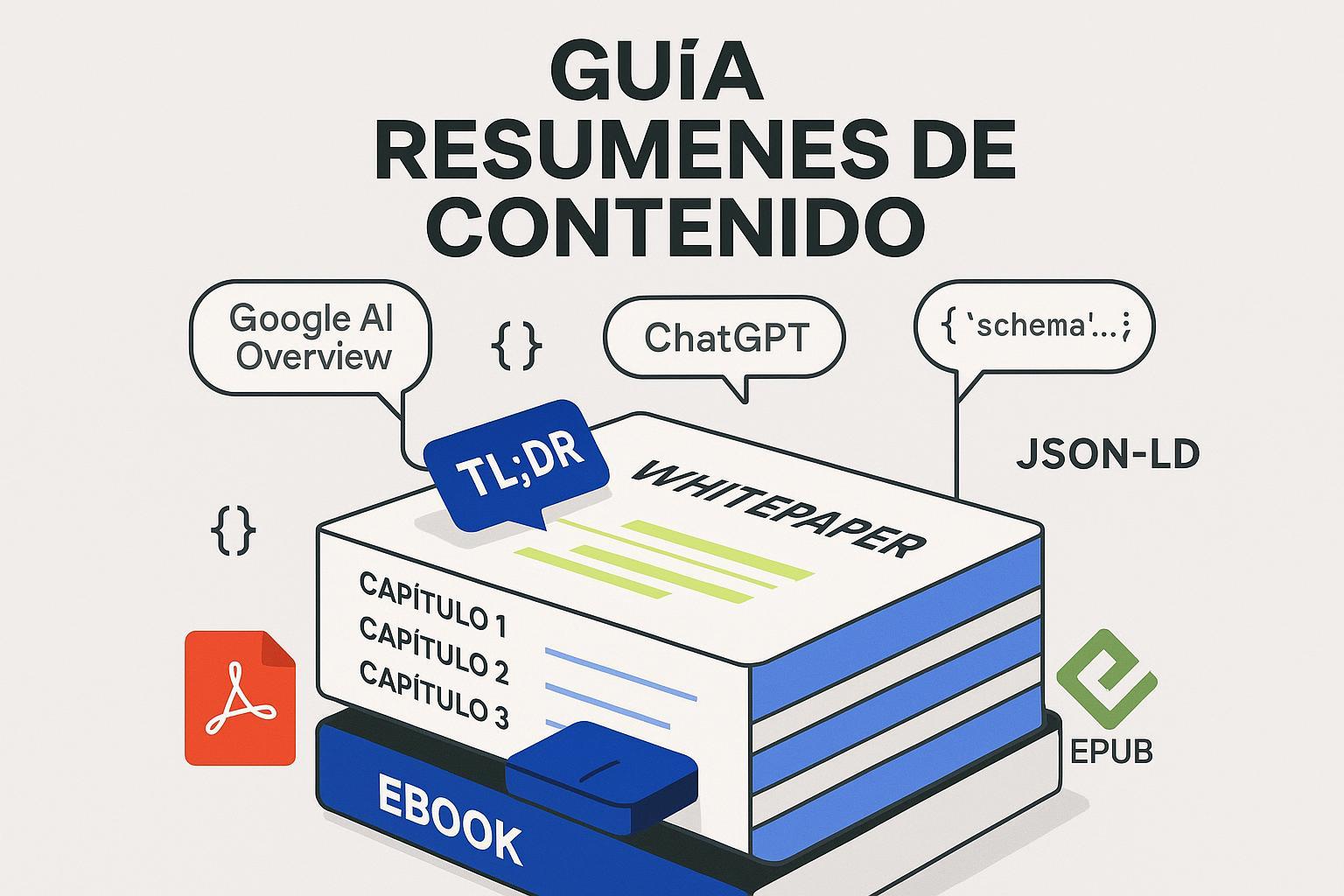 Mejores prácticas 2025: estructurar eBooks y whitepapers para IA