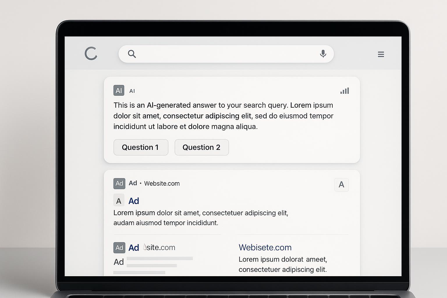Monetización de búsqueda: anuncios IA en respuestas (2025)