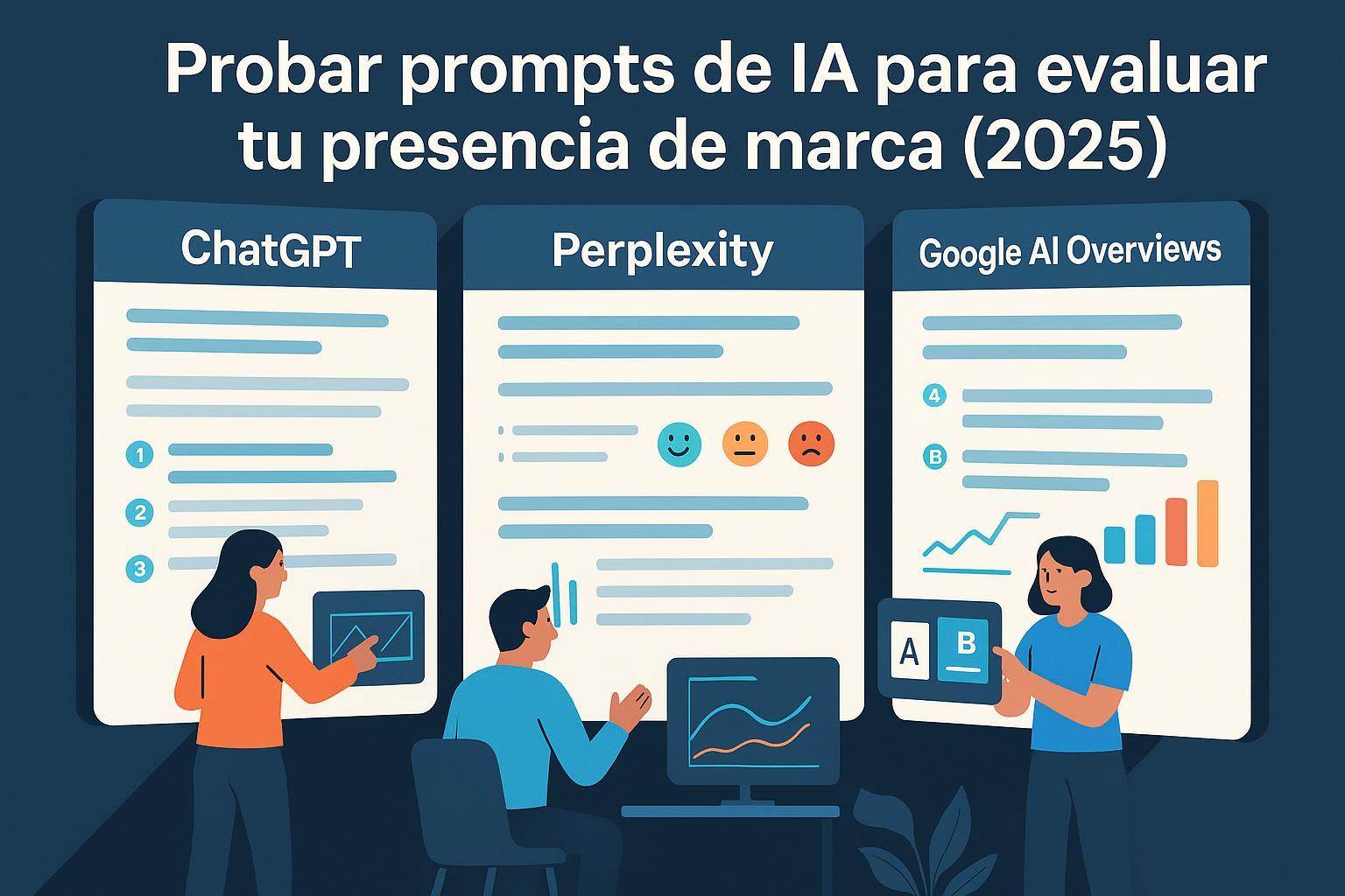 Probar prompts de IA para analizar presencia de marca: mejores prácticas 2025