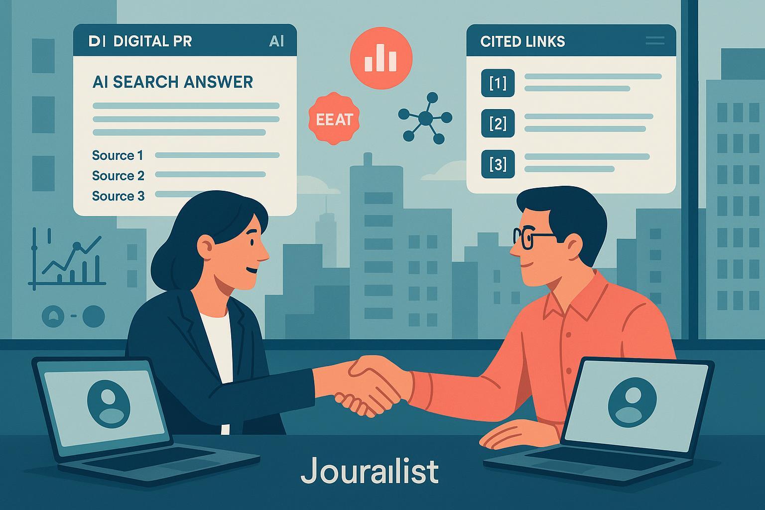 Mejores prácticas de PR digital y búsqueda AI: relaciones con periodistas IA