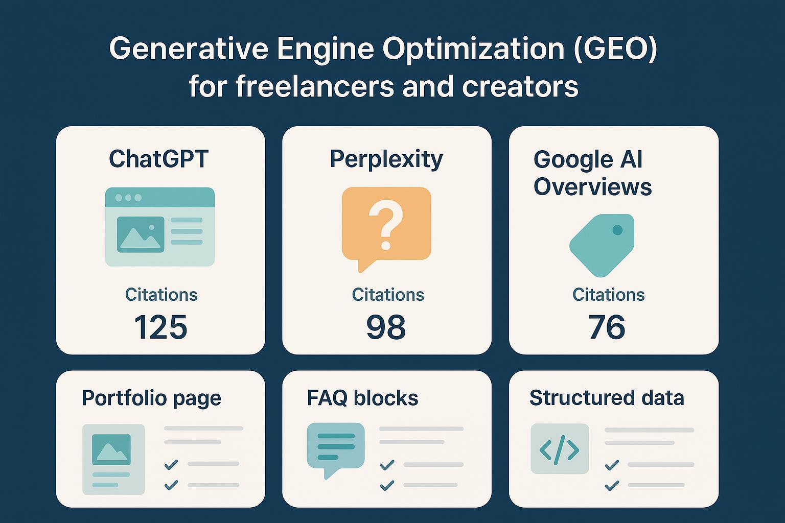 GEO pour freelances et créateurs : optimiser sa visibilité IA