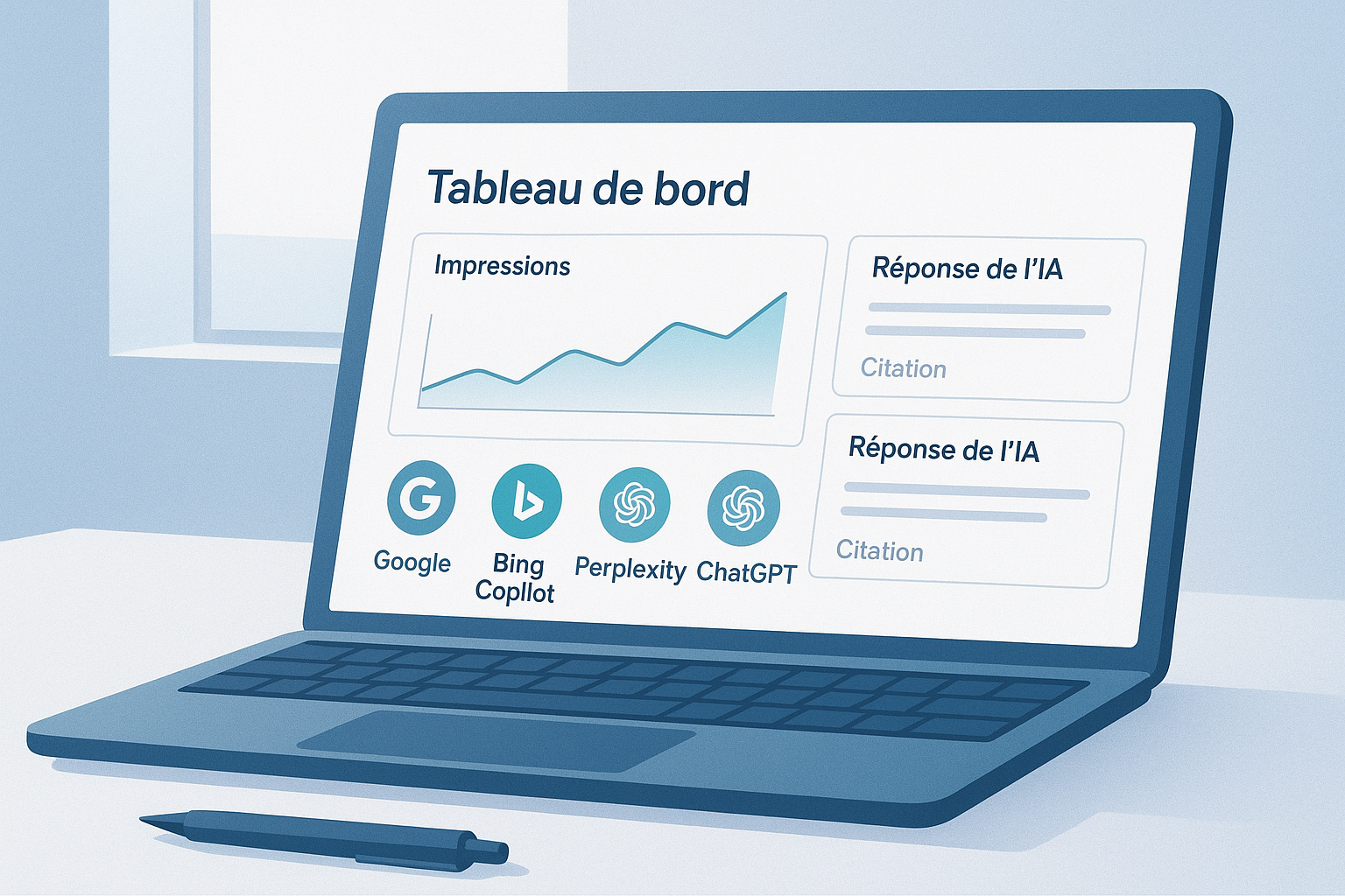 Impressions IA x10 : bonnes pratiques blog SEO (2025) Post feature image