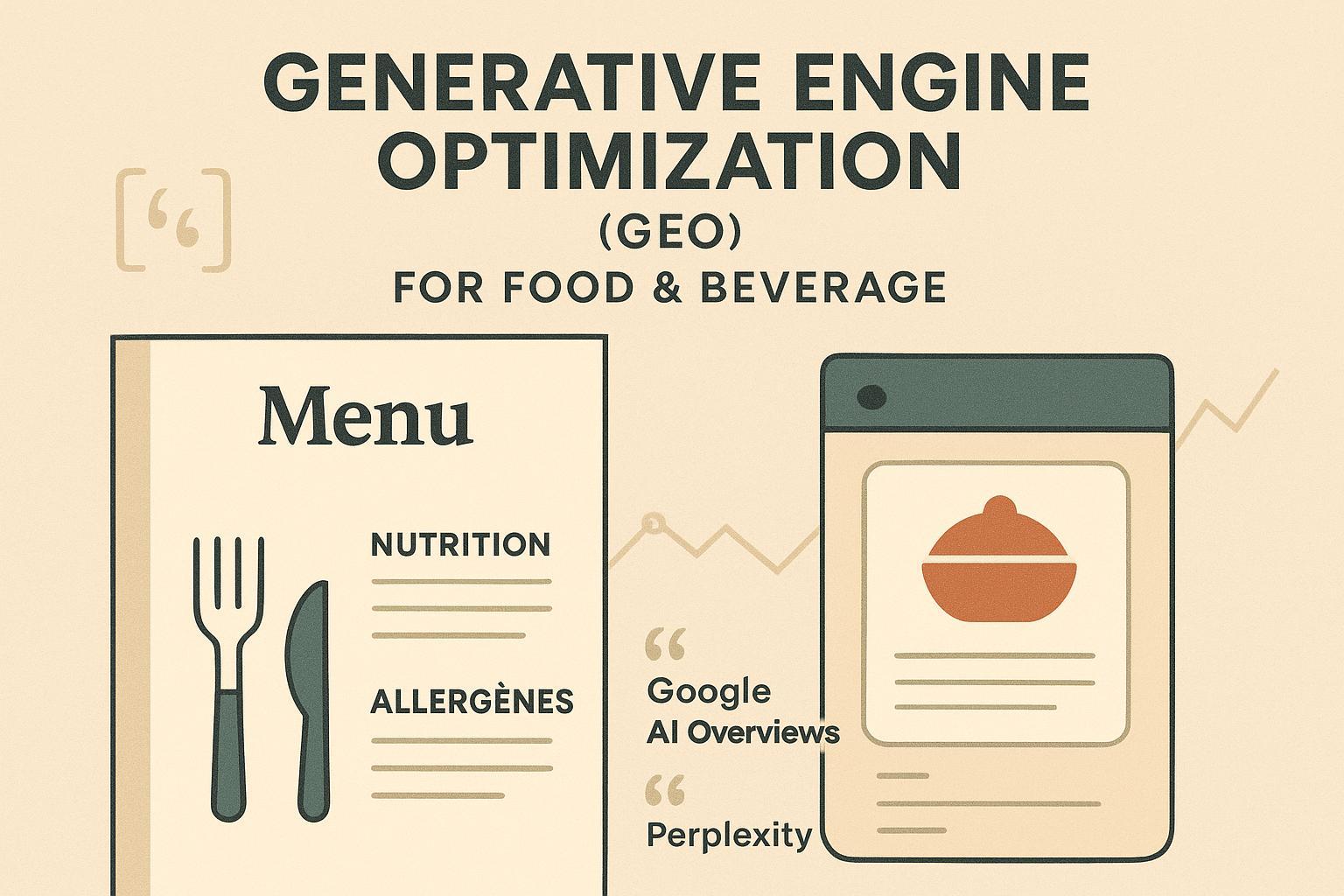 GEO pour Food & Beverage : être cité par Google AI, Perplexity et ChatGPT