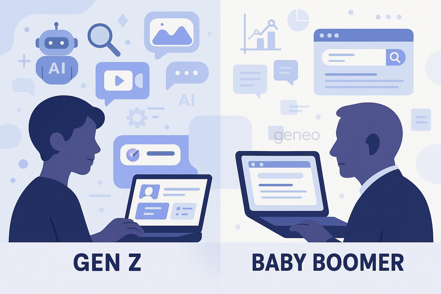 Génération Z vs Baby Boomers : comparaison IA et stratégie contenu 2024