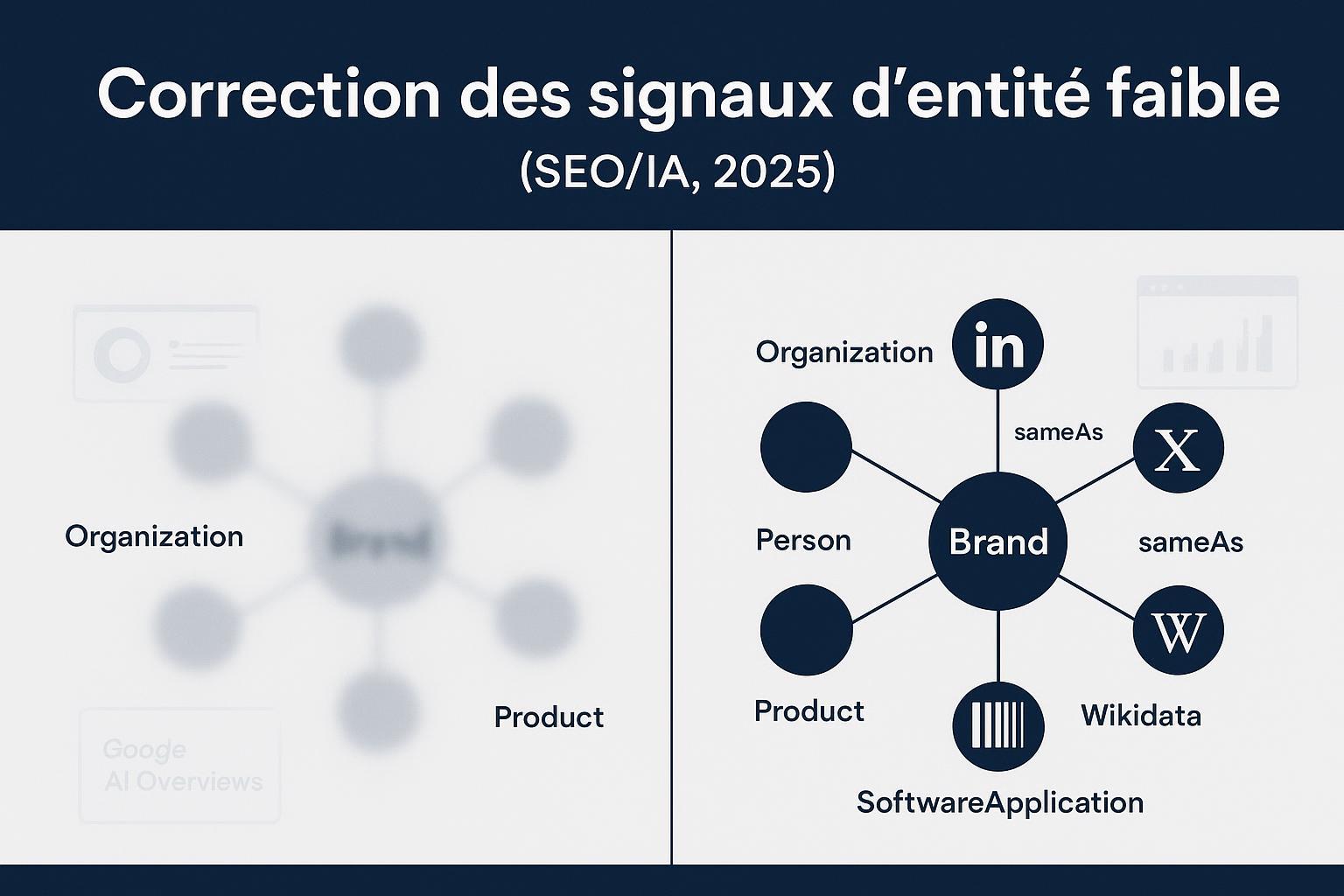 Correction des signaux d’entité faibles : étude de cas SEO IA 2025 Post feature image