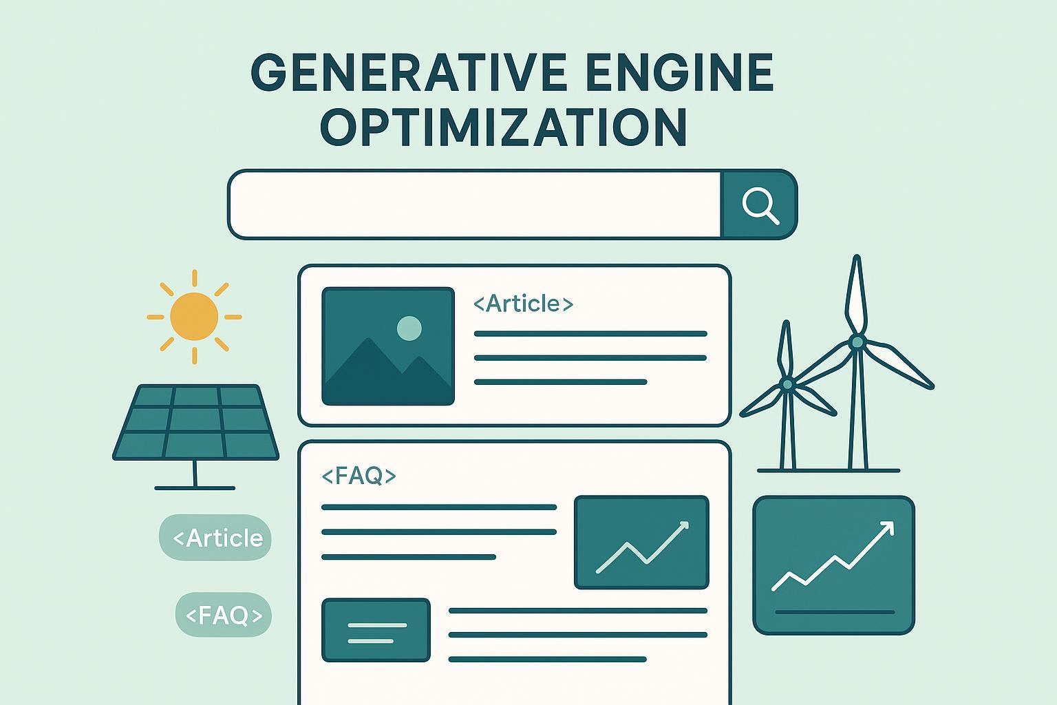 GEO : optimiser la visibilité IA en énergie & durabilité