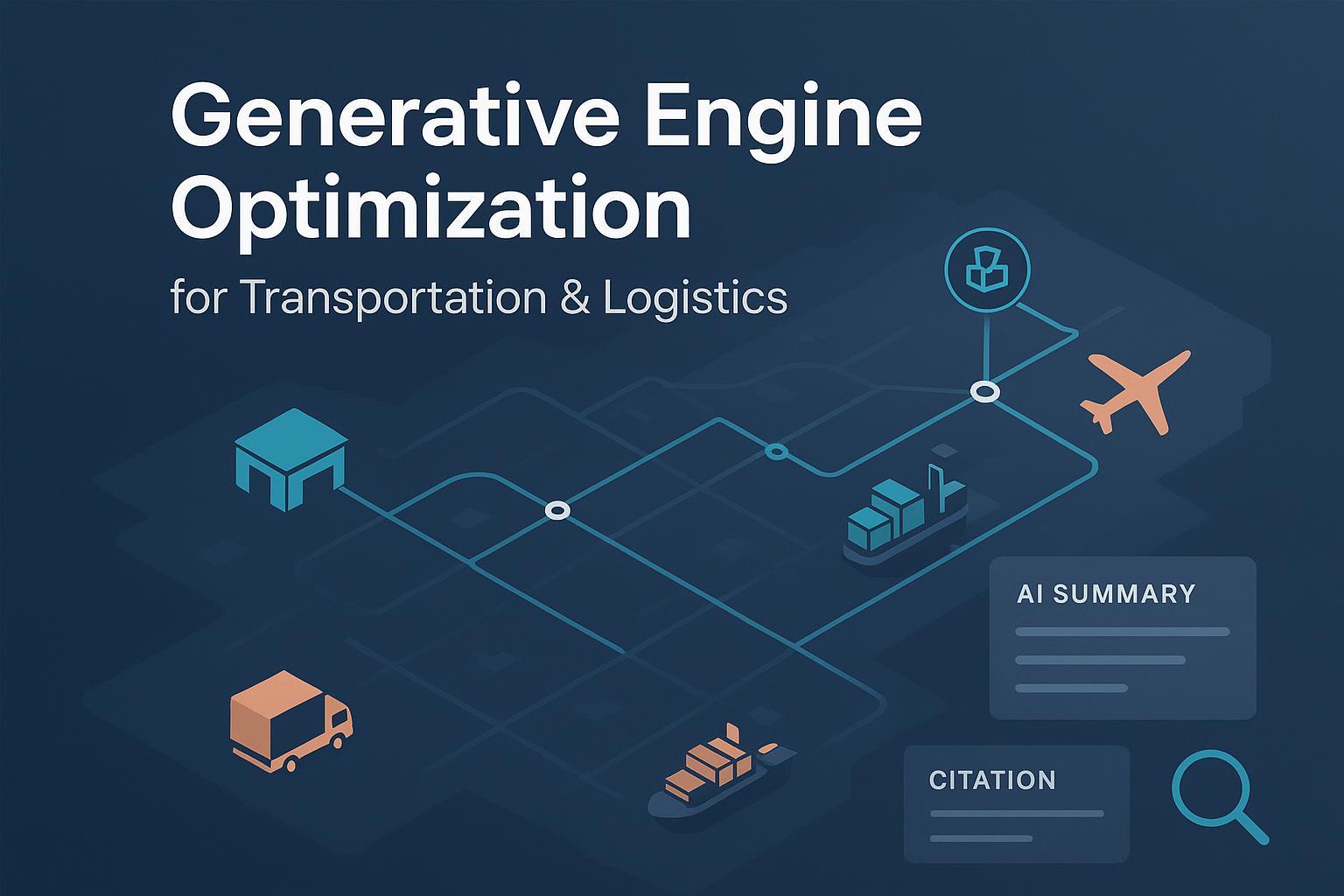 GEO : optimiser sa visibilité IA en Transport & Logistique