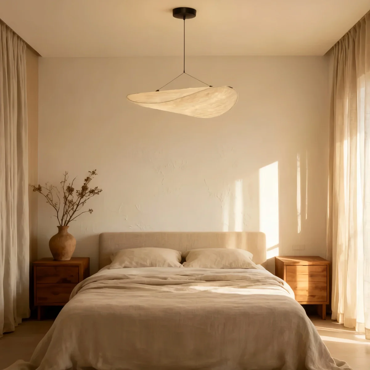 Crema Art Deco White Pendant Light