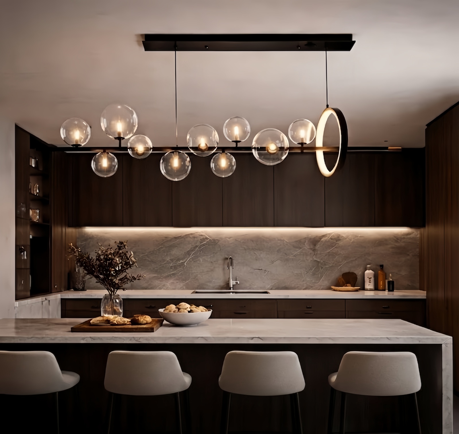 Minimalist Chandelier – Nordic Ceiling Light for Dining Room/KItchen Island
