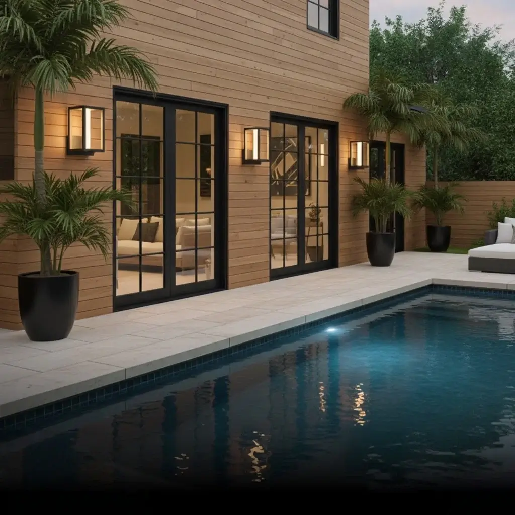 Lrondale Modern Outdoor Solar Wall Sconce-Waterproof for Yard/Balcony
