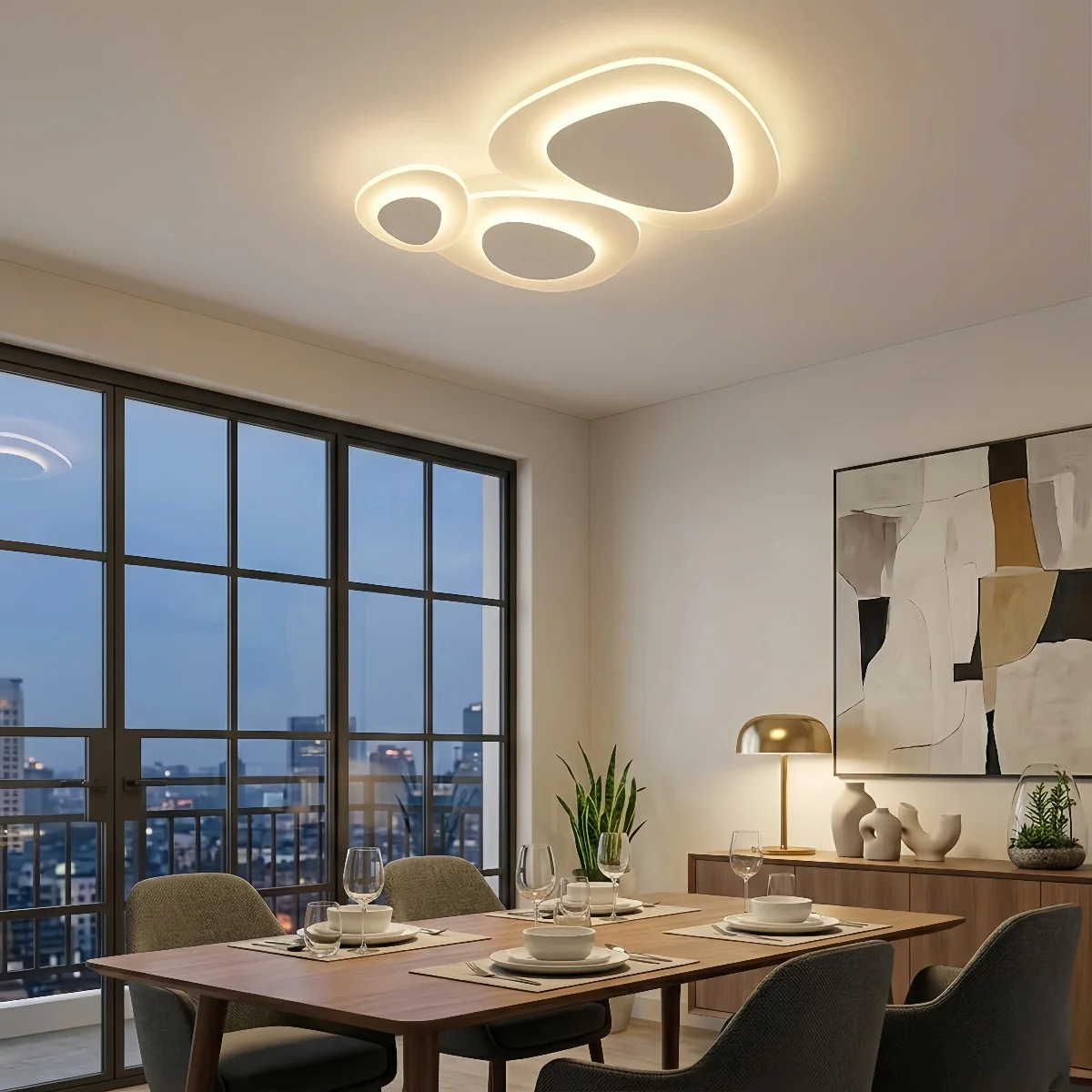 Crema Modern LED Flush Mount Ceiling Light