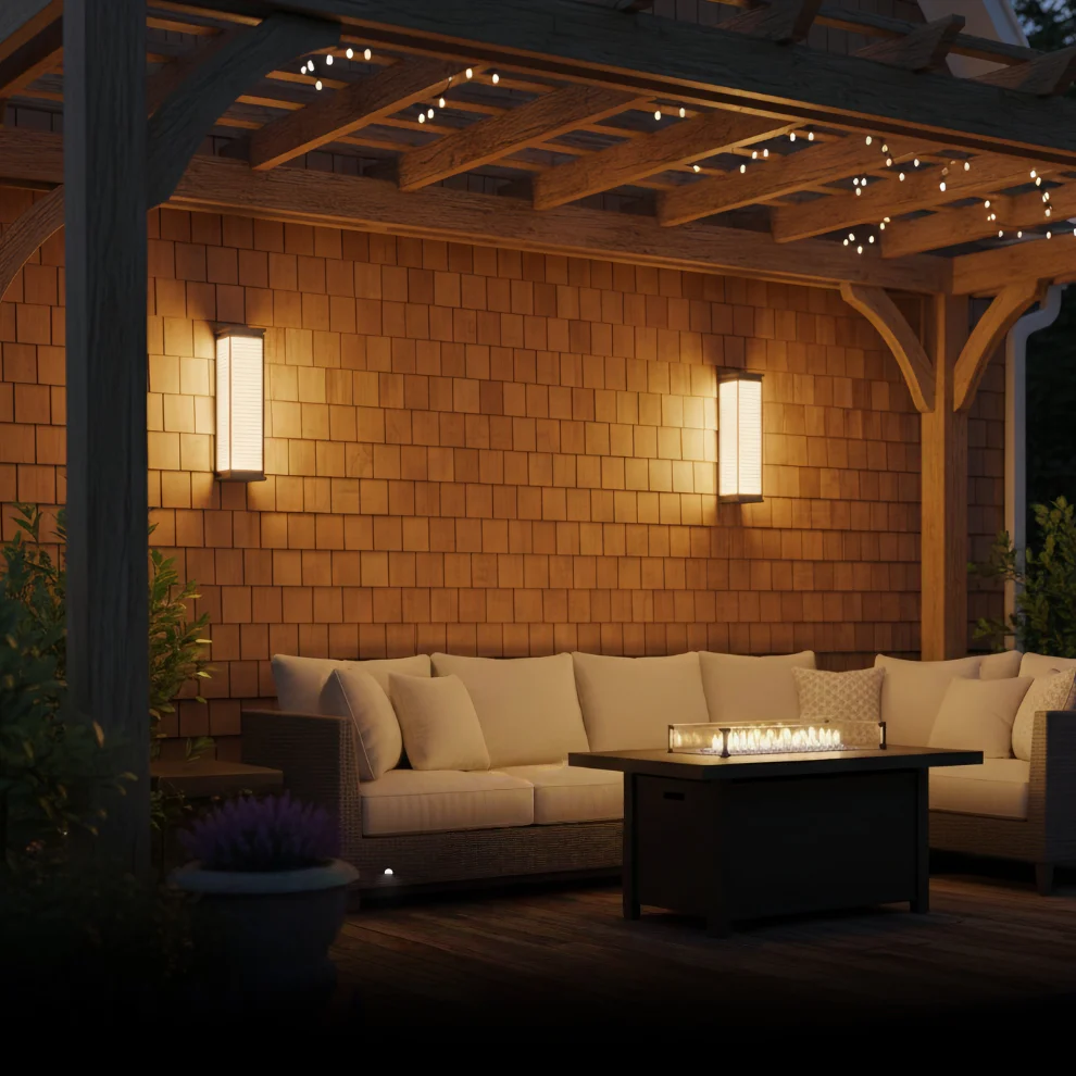 Arcato Modern Outdoor LED Wall Sconce Exterior Wall Lamp for Patio
