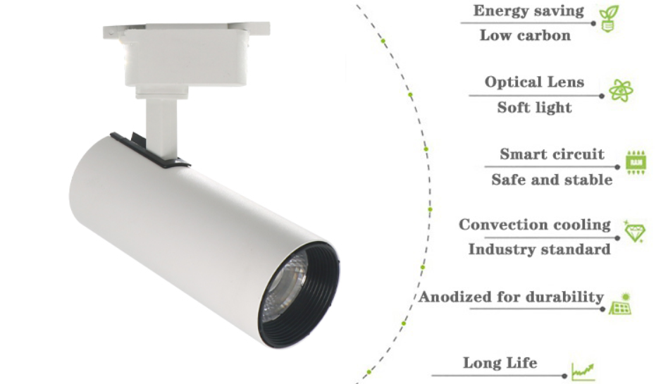 LED track lighting systems