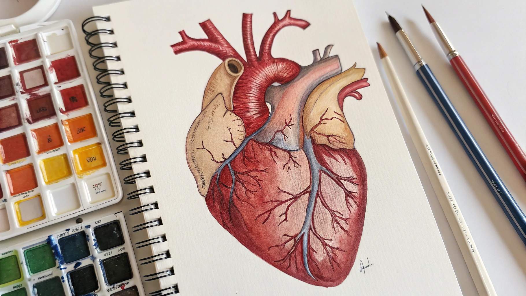 Shading and Coloring Your Heart Drawing