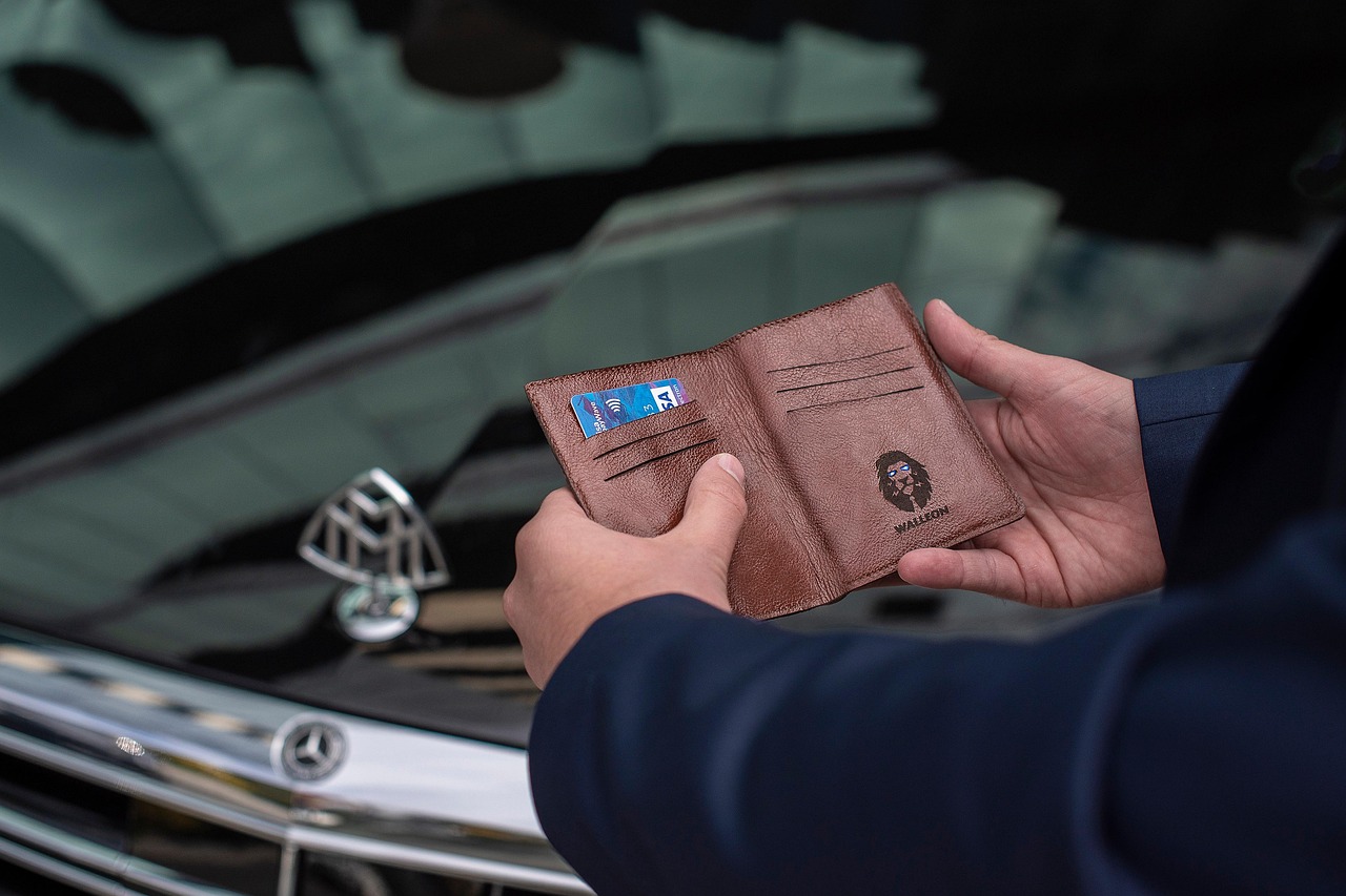 Monogrammed Leather Wallet