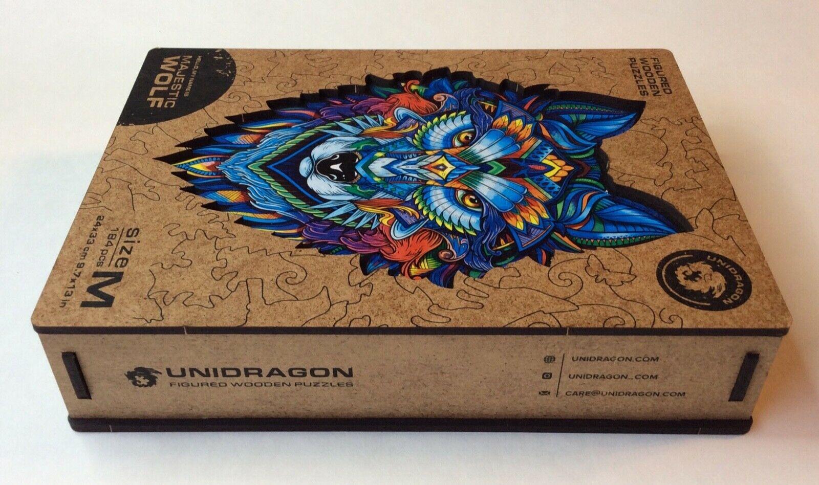 5. Puzzle en bois Unidragon « Loup majestueux »