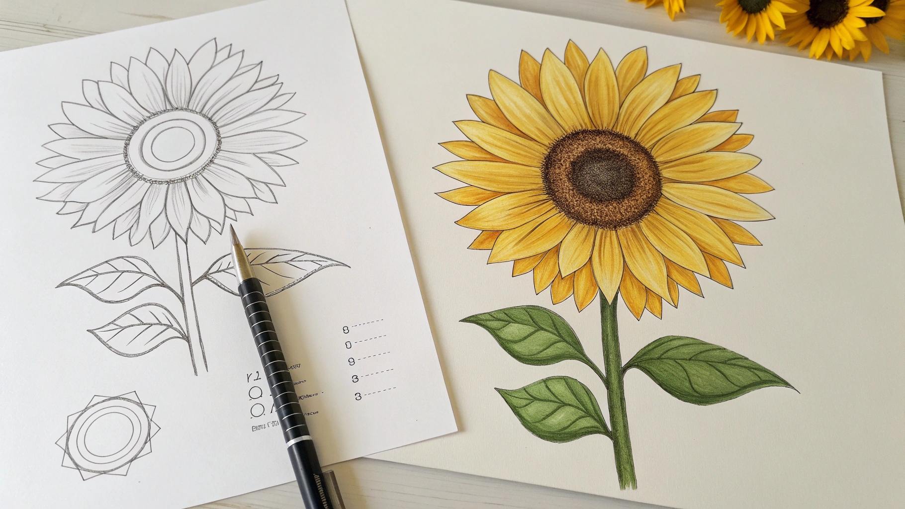 Creating a Sunflower with Bold Petals