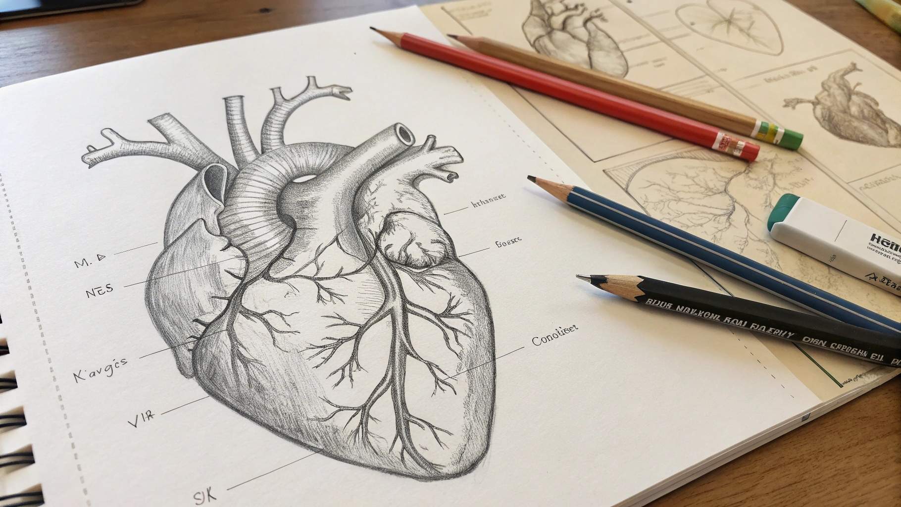 Materials for Heart Drawing