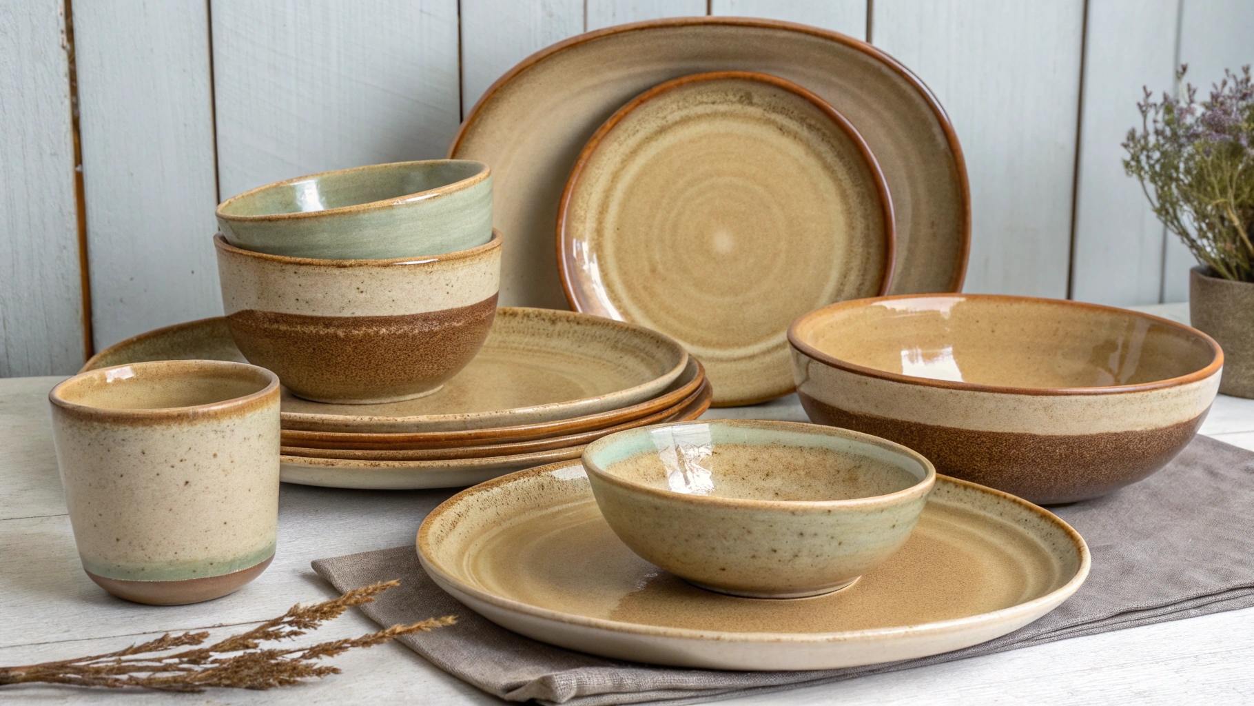 9.Handcrafted Pottery Dinnerware